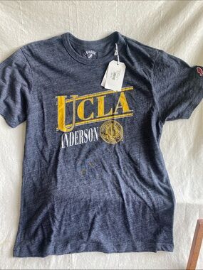 League UCLA Anderson Navy T‑Shirt with Yellow Logo